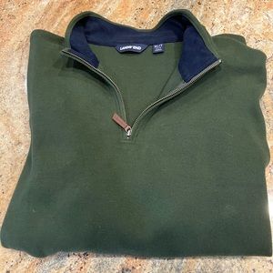 Lands end 1/4 zip long sleeve slub size men’s xl, NWOT
